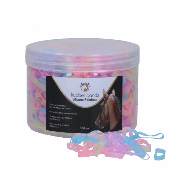 Excellent Horse Rubber Bands Silicone Rainbow